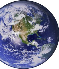Poduszka Earth Fullprint