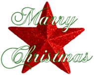 Kubek biały Merry Christmas Wesołych Świąt czerwona gwiazda Zielony napis.