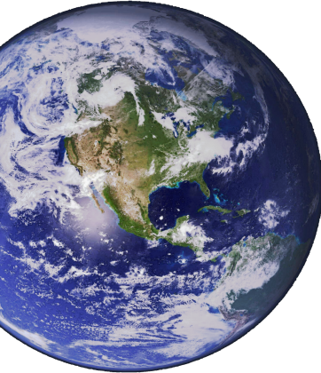 Poduszka Earth Fullprint