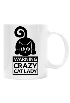 Kubek Crazy Cat Lady - One Pixel of Art 