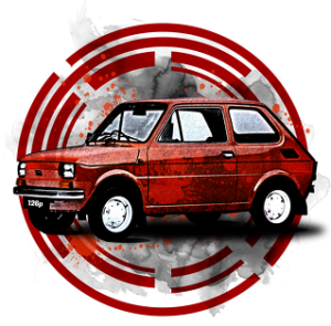 Kubek Fiat 126p - nadruk