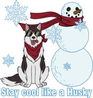 Koszulka męska - Stay cool like a Husky