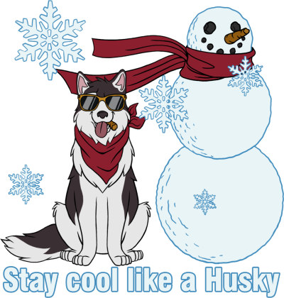 Koszulka damska - Stay cool like a Husky