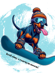 Doberman = Król zimy z czarnym nosem!