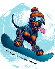 Doberman = Król zimy z czarnym nosem!