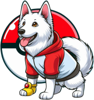Biały owczarek szwajcarski Pokemon