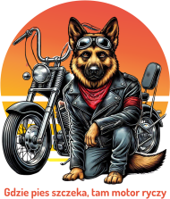 motopiknik owczarek niemiecki ryk silnika