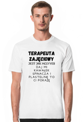 Koszulka męska terapeuta zajęciowy McGyver - Terapia zajęciowa obszernie