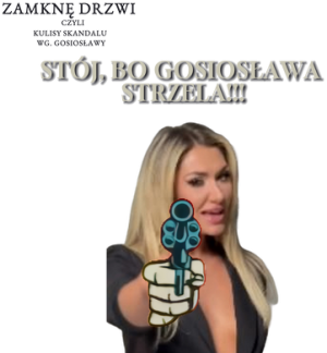 Torba podróżna ,,STÓJ, BO GOSIOSŁAWA STRZELA!!!'' - nadruk