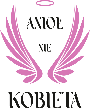 Damska koszulka anioł nie kobieta