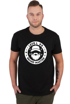 Koszulka męska Level 99 Beard Master - Broda Nation