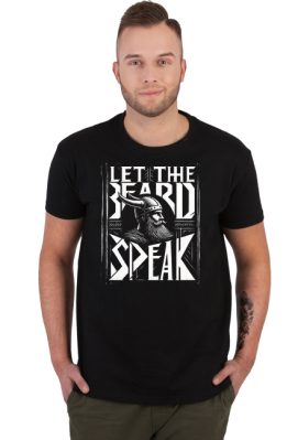 Koszulka męska Let the Beard Speak - Broda Nation