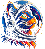 Cat in space - astronaut cat