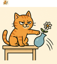 Kubek dla kociary ze śmiesznym kotem