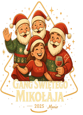 Gang Świętego Mikołaja - nadruk
