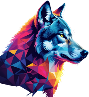 Silent Wolf Lines - nadruk