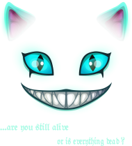 Cheshire cat toothy grin