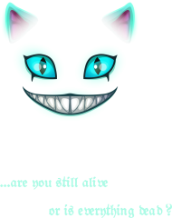 Cheshire cat toothy grin