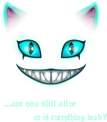 Cheshire cat toothy grin