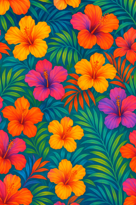 Plecak – „Nie przeszkadzać – trenuję cubanę” - hibiskus