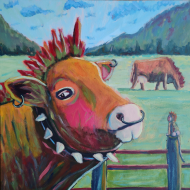 Koszulka Punkowa Krowa