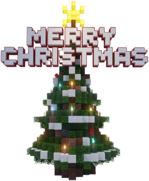 Merry Christmas pixel - nadruk