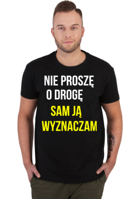 T-shirt Męski "ARCHITEKT LOSU" – Czarny Premium - Wal-art
