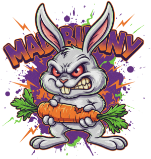 Mad Bunny - nadruk