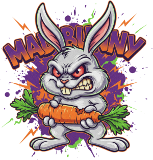 Mad Bunny - nadruk