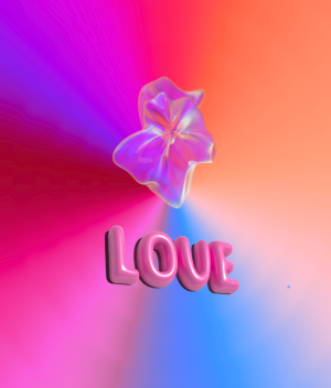 Poduszka Fullprint "Vibrant Love" – DOW BLE Liquid Home - nadruk