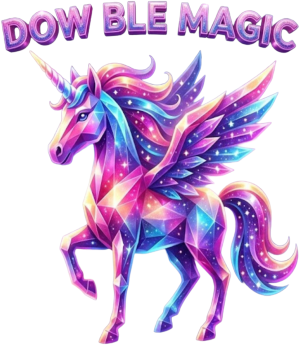 Cosmic Crystal Unicorn" – DOW BLE MAGIC - nadruk