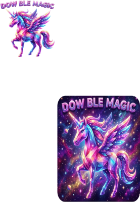 Bluza Hoodie Fullprint "Cosmic Unicorn" – DOW BLE MAGIC - nadruk