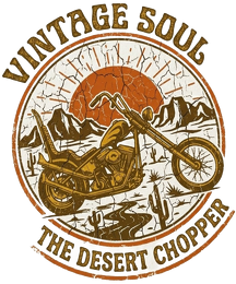 Kubek Retro "The Desert Chopper" – Garage Fuel - nadruk