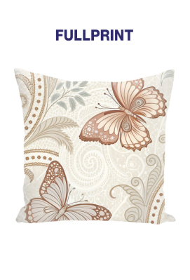 Poduszka Boho Butterfly – Beżowy Dekoracyjny Wzór Vintage do Salonu - Wzoria