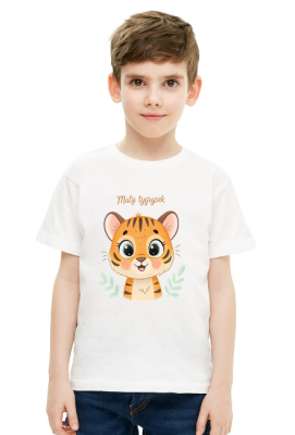 Koszulka Dziecięca Mały Tygrysek – Uroczy T-shirt dla Dziecka - Wzoria
