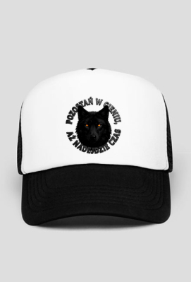 Czapka z daszkiem Wilk 3D - "Pozostań w cieniu" - hamidoudz-designs