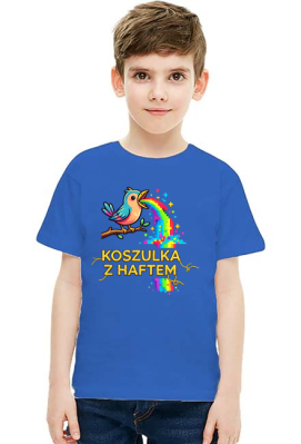 Koszulka Dziecięca Unisex – Tęczowa Eksplozja Radości! - MariDonna90AI