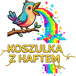 Koszulka Damska – Tęczowa Eksplozja Radości (Pixel Art) - nadruk