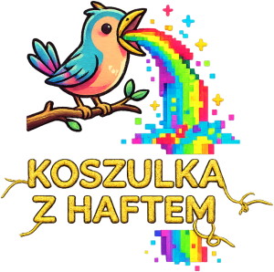 Koszulka Męska ECO – Tęczowa Eksplozja Radości (Pixel Art) - nadruk
