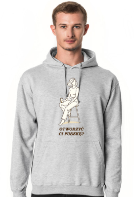 Bluza Męska z Kapturem – Otworzyć Ci Puszkę? (Streetwear Style) - MariDonna90AI