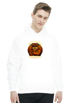 Bluza z Kapturem Quiet Focused Dangerous Wilk Premium Vintage Motywacja VintageVibe - VintageVibe