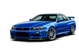 Nissan Skyline GT-R r34 - nadruk