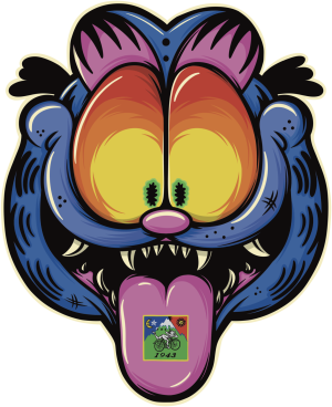 Derpy Garfield - nadruk