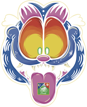 Derpy Garfield - nadruk