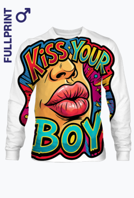 Bluza Kiss Your Boy Pop Art - PrintBaza