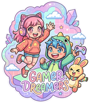 Nadruk Gamer Dreamers – kawaii, pastel goth, gamer, manga - nadruk