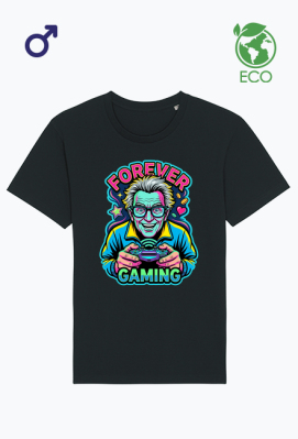 Nadruk na koszulkę Forever Gaming – retro gaming, pad, geek, koszulka dla gracza - PrintBaza