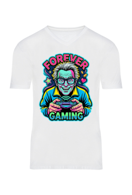 Nadruk na koszulkę Forever Gaming – retro gaming, pad, geek, koszulka dla gracza - PrintBaza