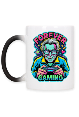 Nadruk Forever Gaming – retro gaming, pad, geek, koszulka dla gracza - PrintBaza