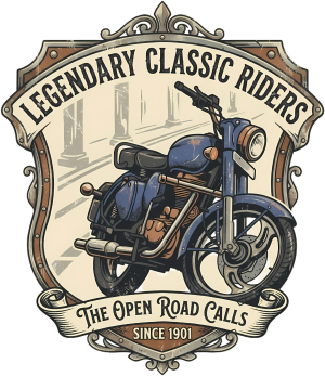 Wzór na Bluzę Retro: Klasyczny Motocykl - nadruk